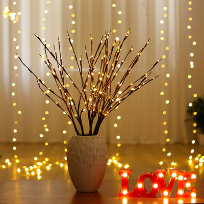 HomeQuill™ Rustic Willow Tree Branch Lights