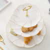 HomeQuill™ Gold Inlay 3-Layer Ceramic Fruit Plate