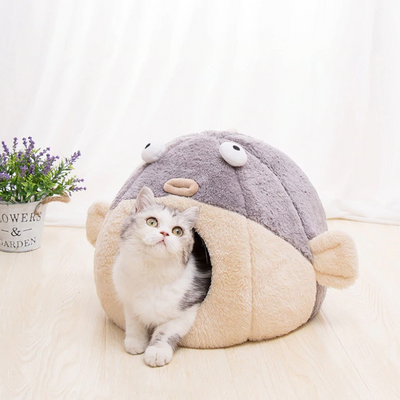 Furco™ Cozy Cat Fish Bed
