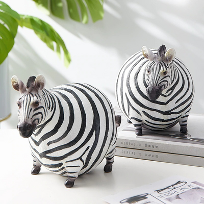 HomeQuill™ Fat Zebra Figurines