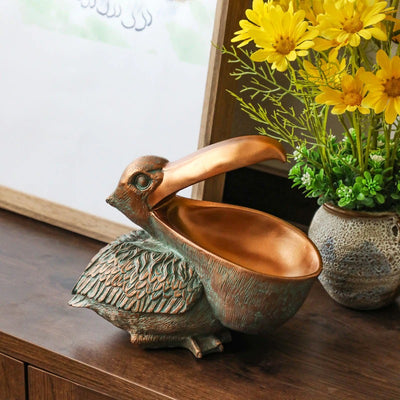 HomeQuill™ Pelican Statue Storage Holder