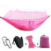 Hammock with Mosquito Bug Net - Camping, Portable, Outdoor HomeQuill Pink