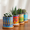 HomeQuill™ American Art Colorful Flower Pots