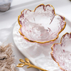 HomeMod™ Gold Inlay Sakura Glass Dish Set