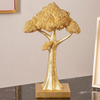 HomeQuill™ Golden Money Tree Statue