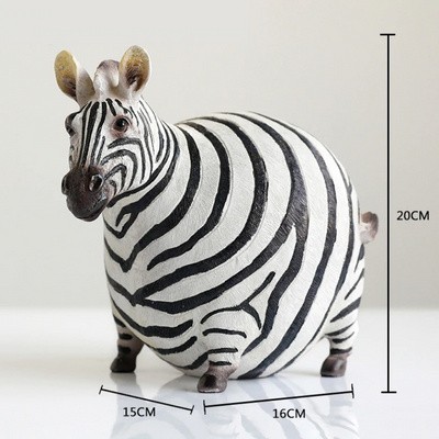 HomeQuill™ Fat Zebra Figurines