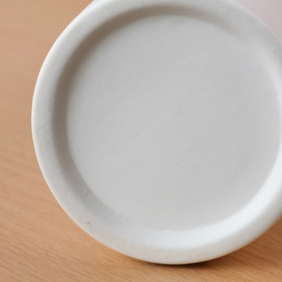 HomeQuill™ Minimalistic White Ceramic Vase