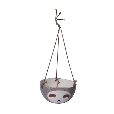 HomeQuill™ Ceramic Hanging Sloth Plant Pot