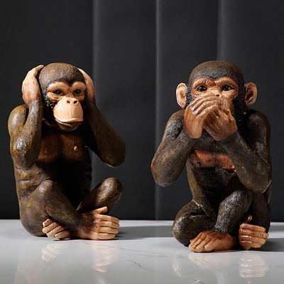 HomeQuill™ Three Wise Monkeys Figurines