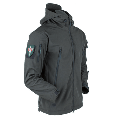LegionCo™ Premium Soft Shell Tactical Jacket BlueRove Gray XL