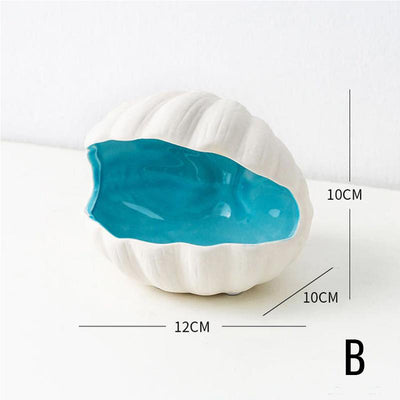 HomeQuill™ Ceramic Seashell Storage