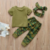MiniFits™ 3 Piece Baby Camo Pajama Set BlueRove