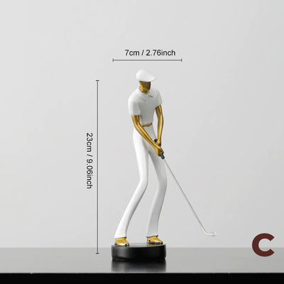 HomeMod™ Modern Golfer Figurines