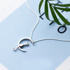 TrendCo™ Cat on the Moon Silver Necklace