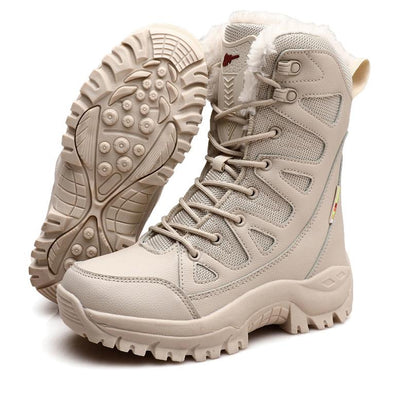 Varmo™ Unisex Snow Boots BlueRove Light Sand 36