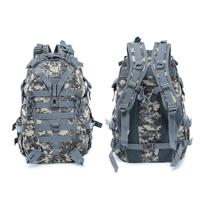 LegionCo™ 40L Premium Army MOLLE Tactical Backpack BlueRove Gray Camo