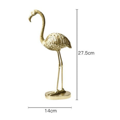 HomeQuill™ Luxury Golden Flamingo Figurines