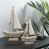 DenQuill™ Handmade Wooden Mediterranean Sailboats