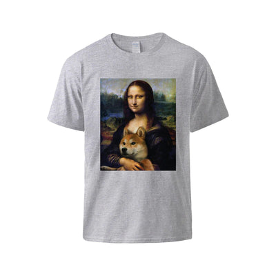 Flexco™ Mona Lisa & Doge Crypto T-Shirt