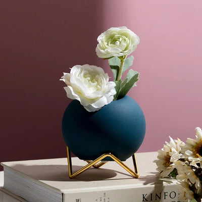 HomeQuill™ Round Modern Decor Pot Vases