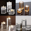 HomeQuill™ Crystal Glass Candle Holder