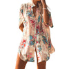 Gliders™ Ladies' Floral Print Buttoned Cover-up
