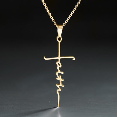 Faith Necklace HomeQuill Gold