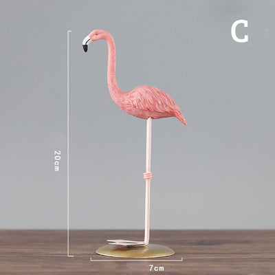 DenQuill™ Realistic Luxury Flamingo Figurine Set