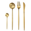 Dara Flatware Stainless Steel Set HomeQuill Gold 4 sets (16 pieces)