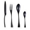 Andora Black Flatware Cutlery Set BlueRove