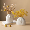 HomeQuill™ Nordic Face Ceramic Vases