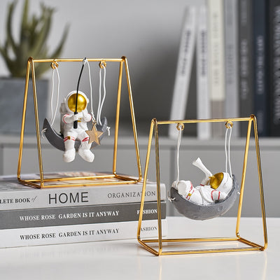 HomeSpace™ Mini Astronaut on a Swing Figurine