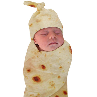 Baby Burrito Blanket + Hat BlueRove