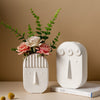 HomeQuill™ Minimalist Abstract Face Vase