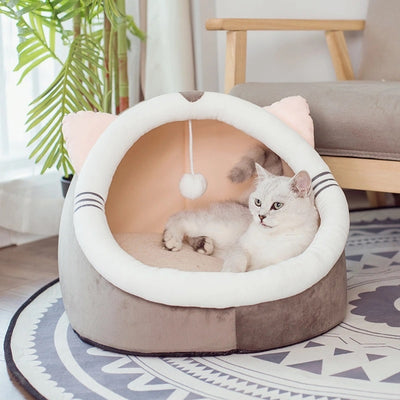 Furco™ Cat's Plush Cave Bed