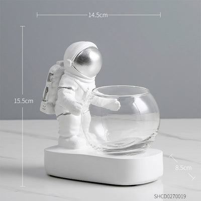 HomeQuill™ Astronaut LED Plant Holder