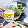Klastiva™ Gold Inlay Glass Salad Bowl
