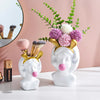 HomeQuill™ Modern Bubble Gum Girl Plant Vase