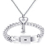 Couple Jewelry HomeQuill Heart key necklace and bracelet