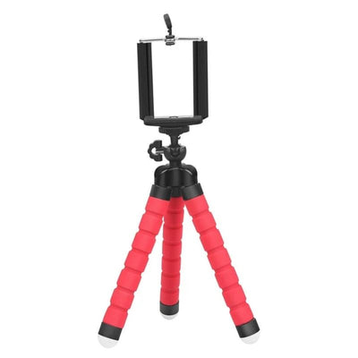 iPhone Tripod Mount Mobile Phone Camera Stand HomeQuill Red Tripod Set