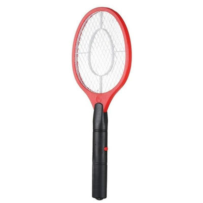 Electric Fly Swatter Hand Held Bug Zapper Tennis Racket HomeQuill Red