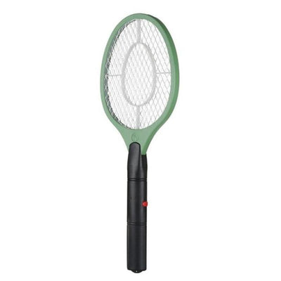 Electric Fly Swatter Hand Held Bug Zapper Tennis Racket HomeQuill Green