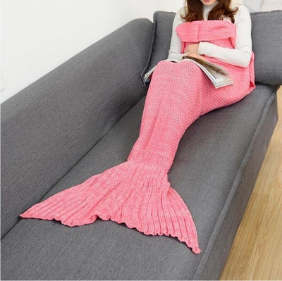 SnuggleTail™ Mermaid Blanket HomeQuill Pink Kids