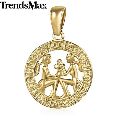 Zodiac Sign Constellations Pendants Necklace HomeQuill GP359 Gemini