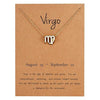 Gold Zodiac Necklace for Women HomeQuill Virgo