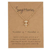 Gold Zodiac Necklace for Women HomeQuill Sagittarius