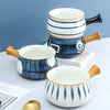 HomeQuill™ Blue Bamboo Theme Ceramic Food Platters